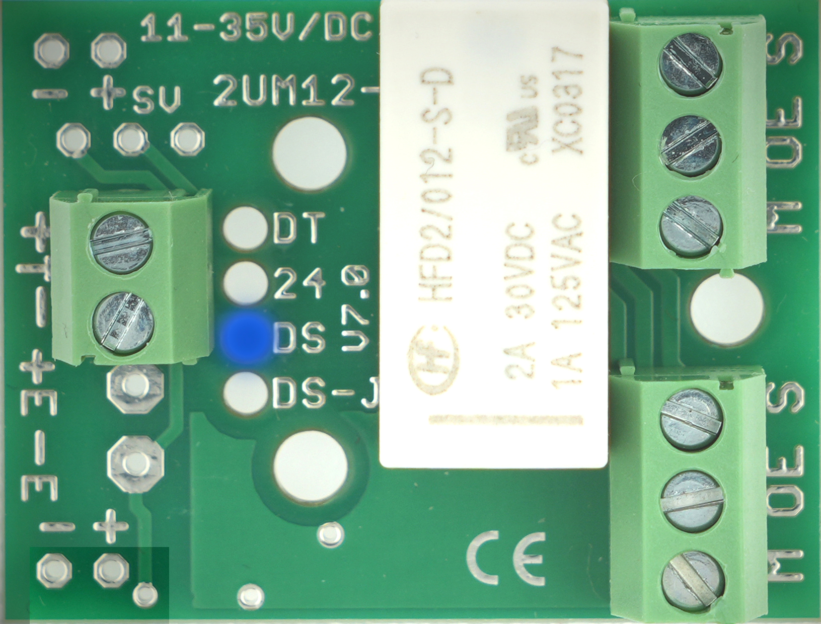 Miniatur-Relaisplatine ohne Schaltverstärker 2UM12DS-EN (V7.0)