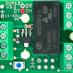 Miniatur-Relaisplatine mit Optokoppler-Eingang 2UM12DT-OH-EN V3.1