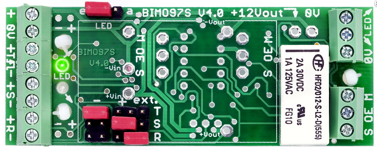 Flip-Flop-Platine mit einem bistabilen Relais mit Reset Eingang