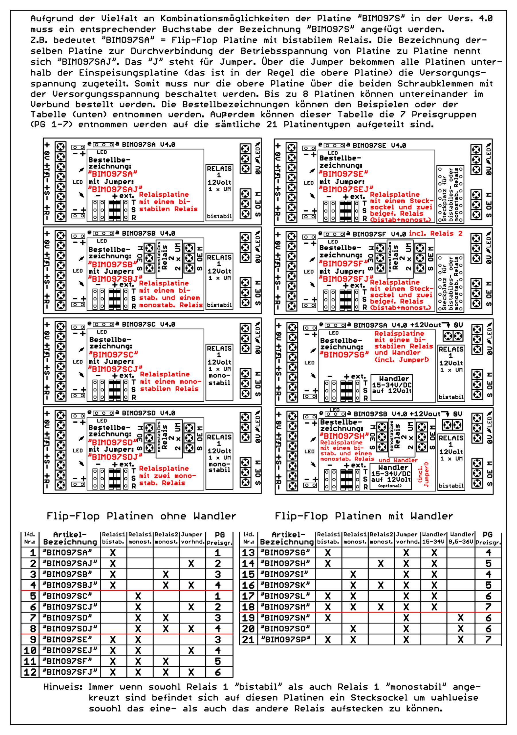 Flip-Flop-Platine mit einem bistabilen Relais mit Reset Eingang – Bild 3